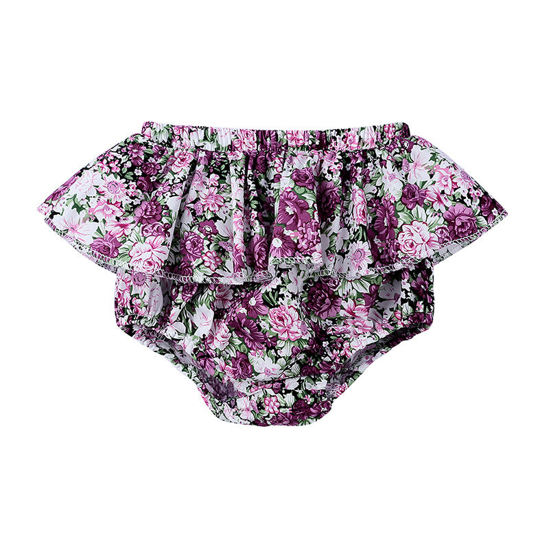 Children Kids Baby Fashion Girls Casual Flower Print Shorts