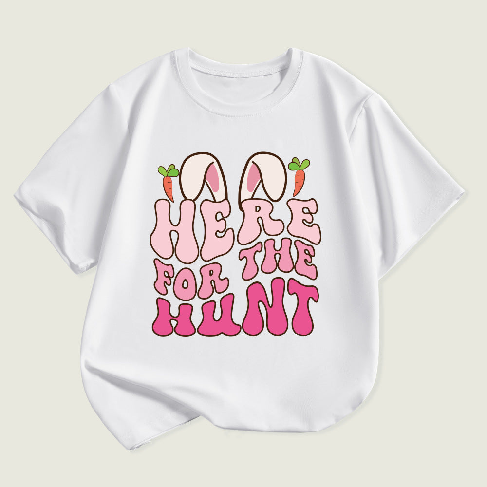 Kids Toddler Boys Girls Alphabet Print Short Sleeve T-Shirt