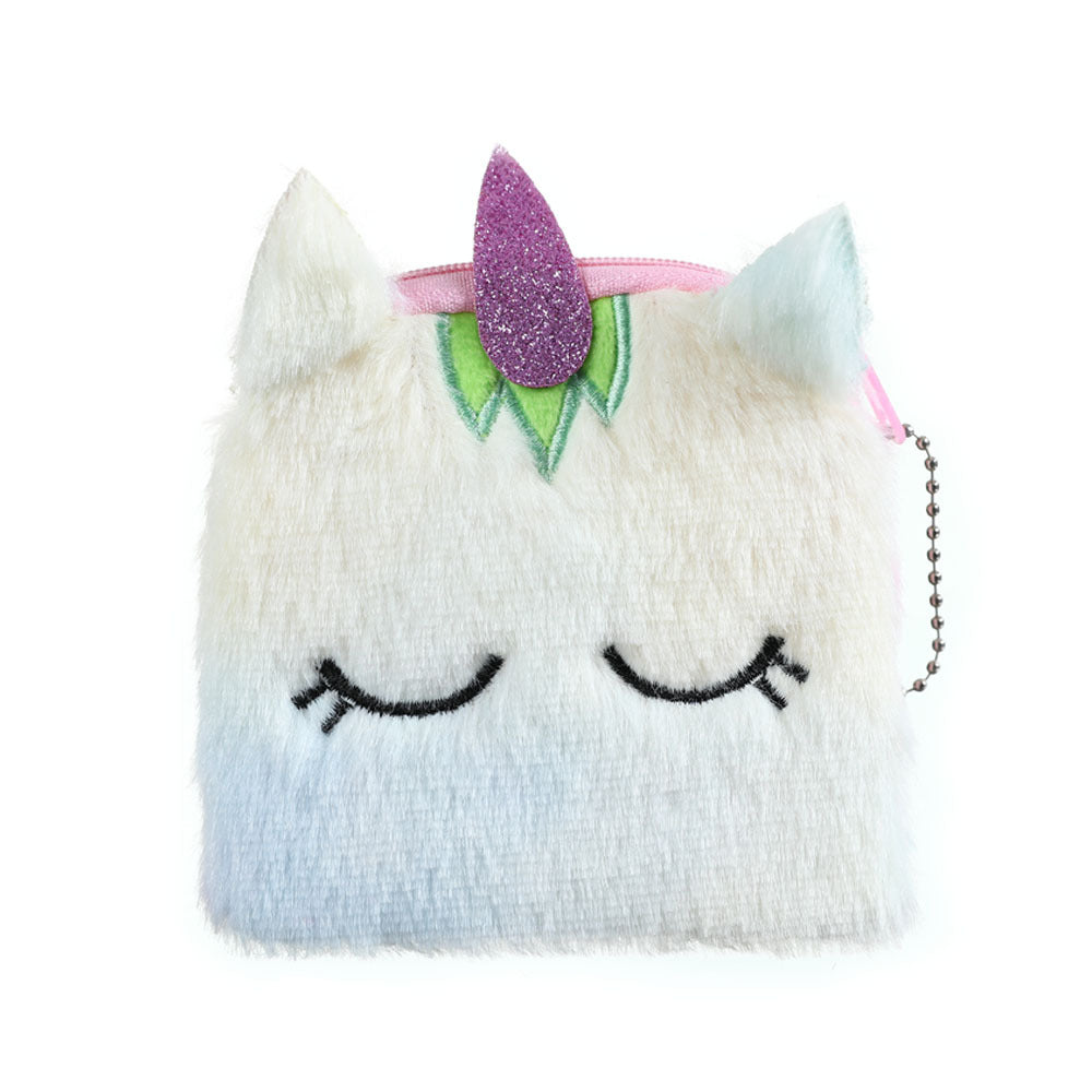 Unicorn Plush Coin Purse