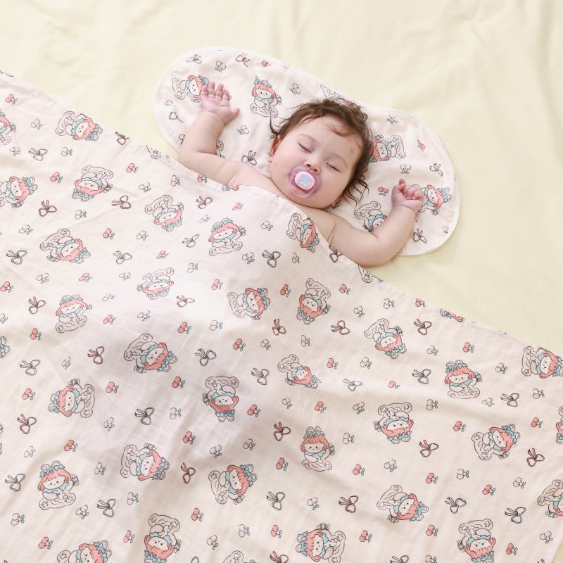 Baby Bamboo Cotton Gauze Bath Towel Newborn Blanket