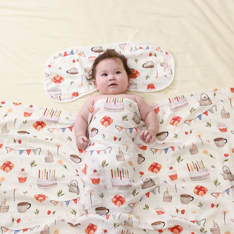 Baby Bamboo Cotton Gauze Bath Towel Newborn Blanket