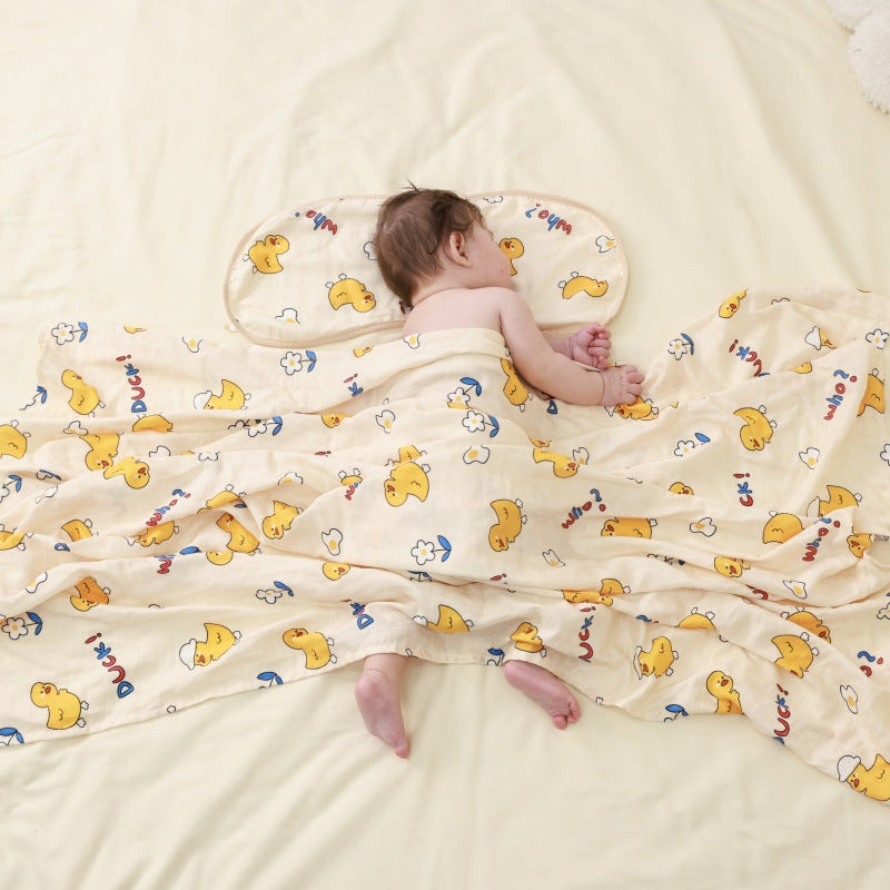 Baby Bamboo Cotton Gauze Bath Towel Newborn Blanket
