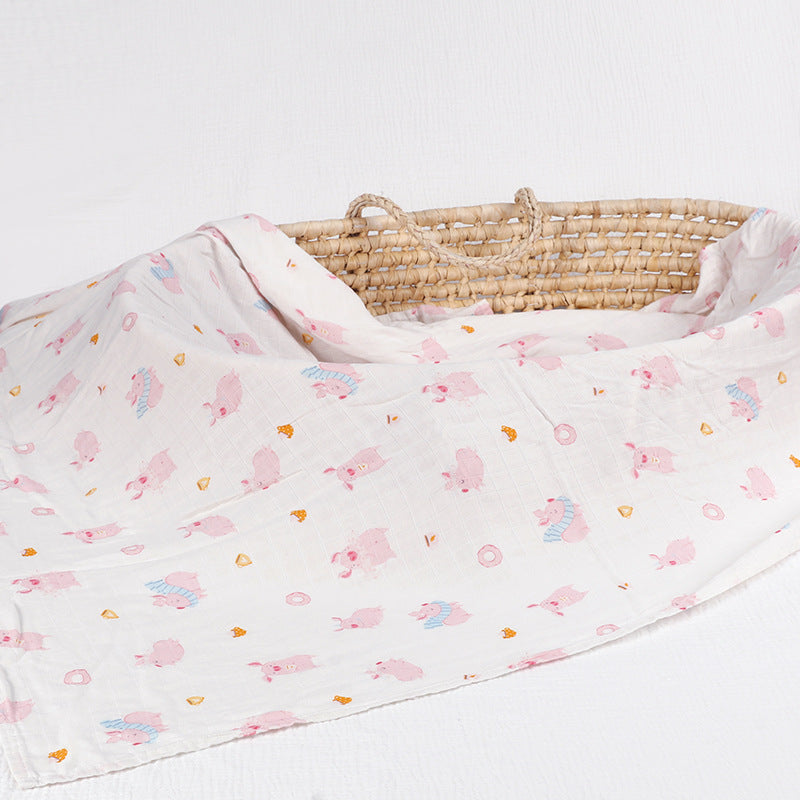 Baby Bamboo Cotton Gauze Bath Towel Newborn Blanket