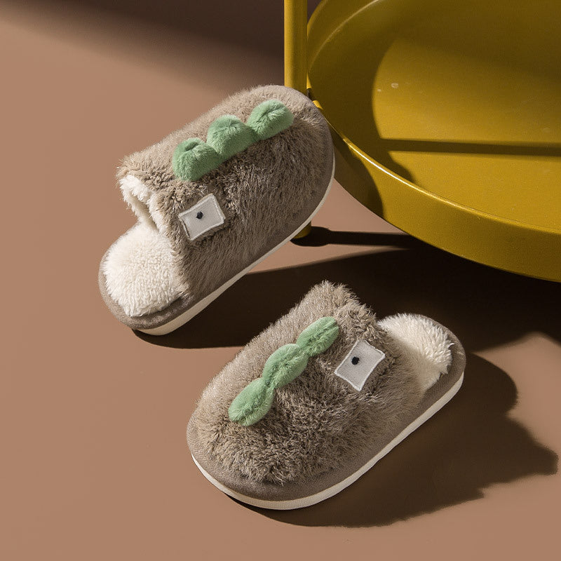 Kids Toddler Girls Boy Fashion Winter Non-Slip Warm Home Slippers
