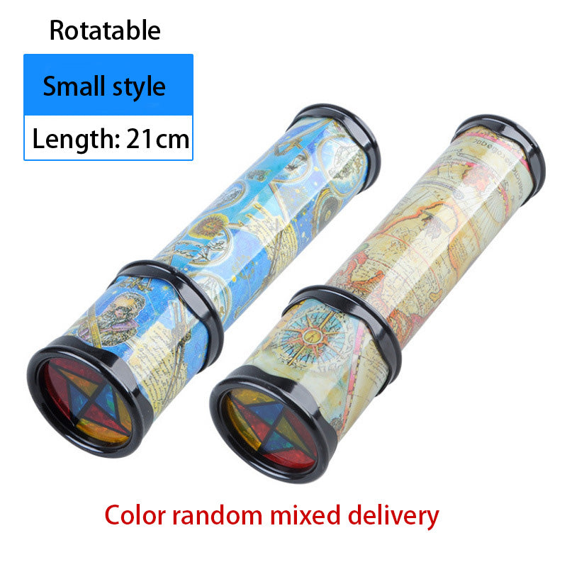 Kids Scalable Rotation Kaleidoscope Magic Changeful Adjustable Fancy Colored World Toy