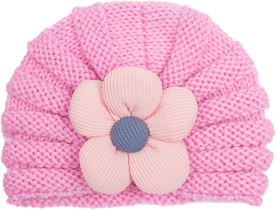 Newborn Cute Bow Knitwear Turban Cap