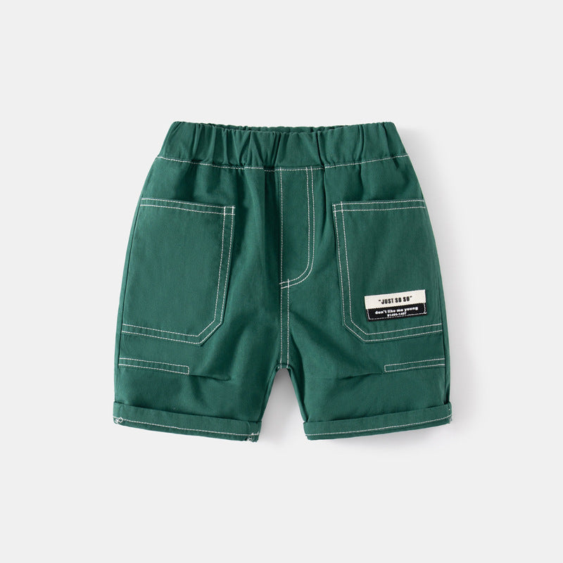 Children Kids Baby Fashion Boys Casual Sports Solid Color Shorts