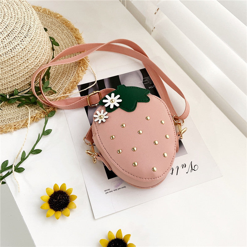 Kids Casual Cute Strawberry Crossbody Bag