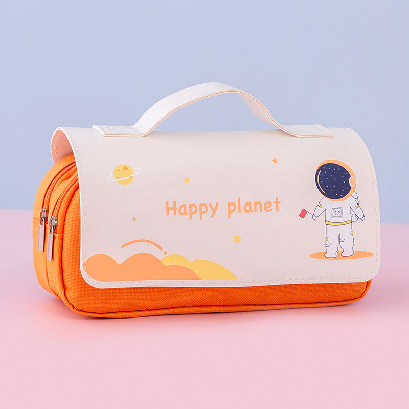 Astronaut Printing Multifunctional Stationery Pencil Case