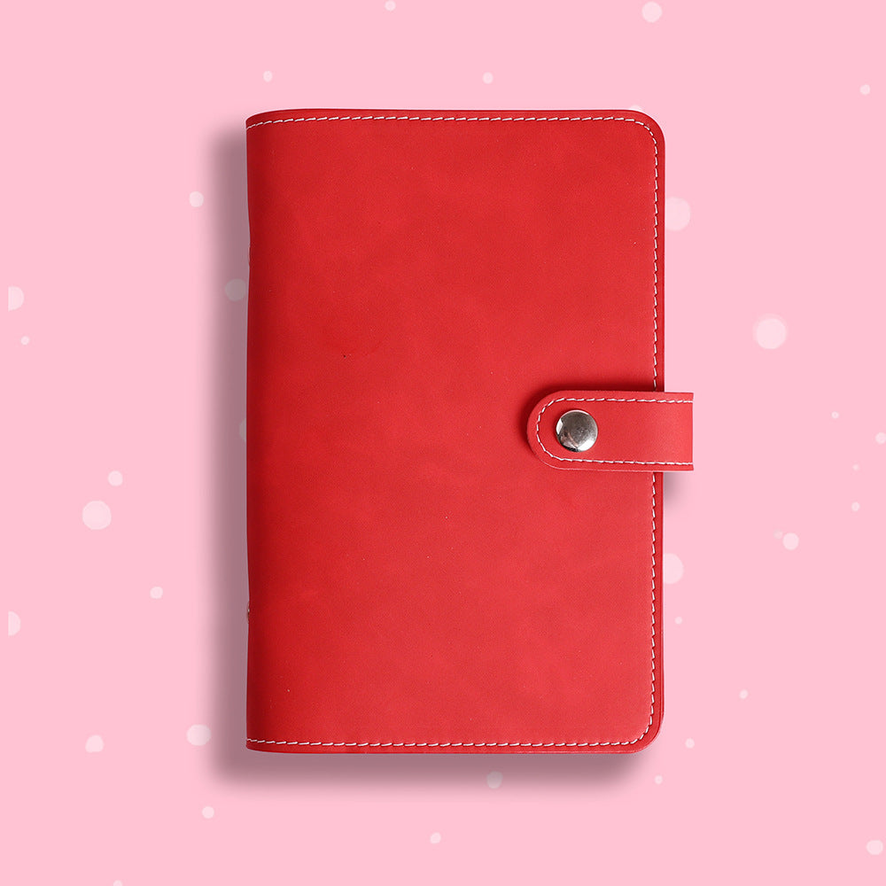 A6 Loose-Leaf Detachable Buckle Simple Hand Account Soft Leather Notebook