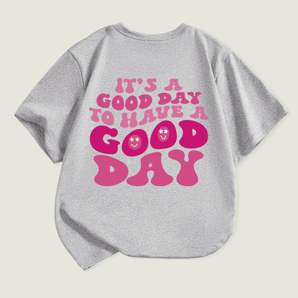 Kids Toddler Boys Girls Alphabet Print Short Sleeve T-Shirt