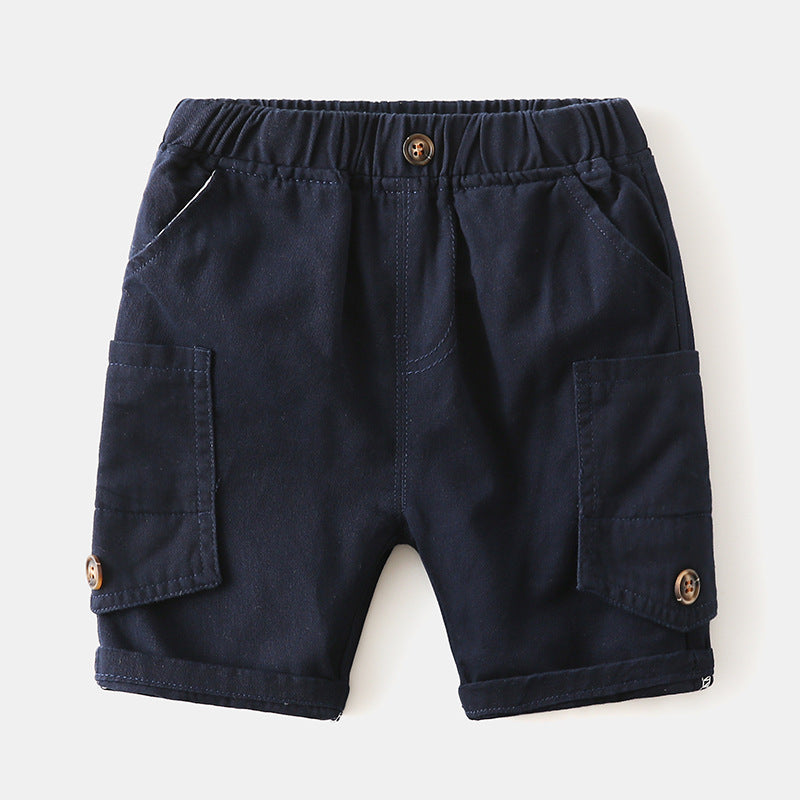 Children Kids Toddlers Fashion Boys Solid Color Shorts
