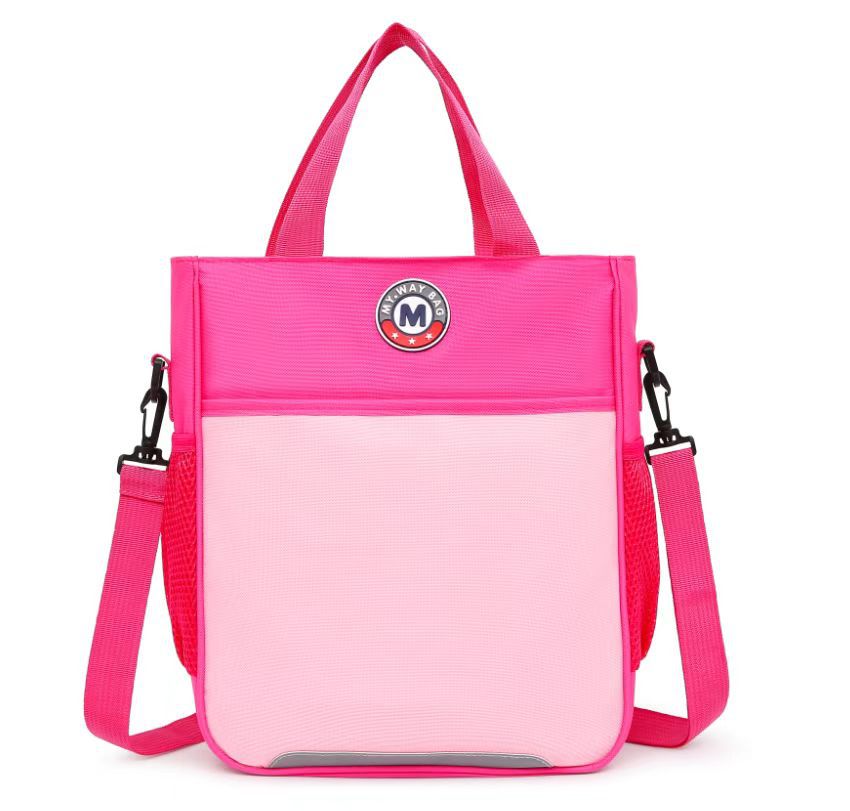 Children Fashion Girls Boys Color Matching Nylon Handbag Backpack School Bag