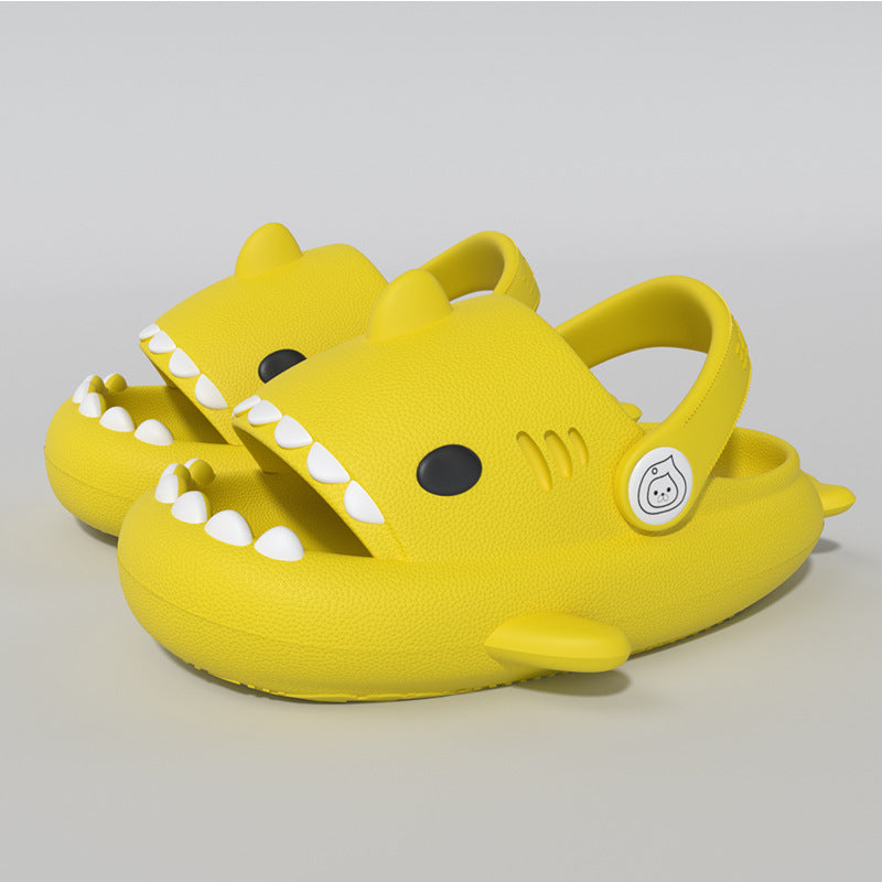 Children Kids Baby Fashion Girls Boys Casual Cute Cartoon Soft-Soled Shark Slippers Sandals Shoes