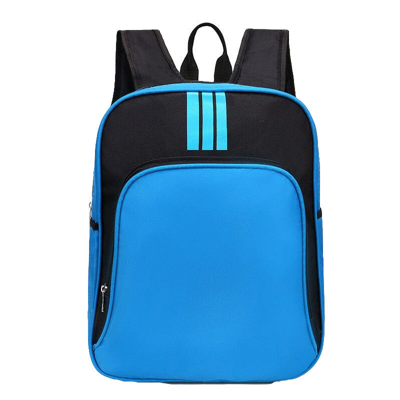 Children Fashion Girls Boys Color Matching Canvas Backpack School Bag
