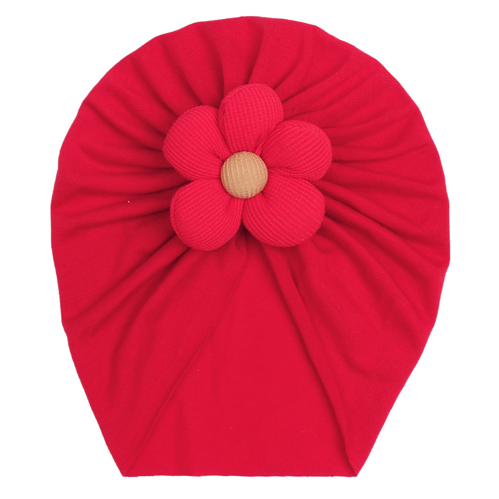 Newborn Cute Flower Turban Cap