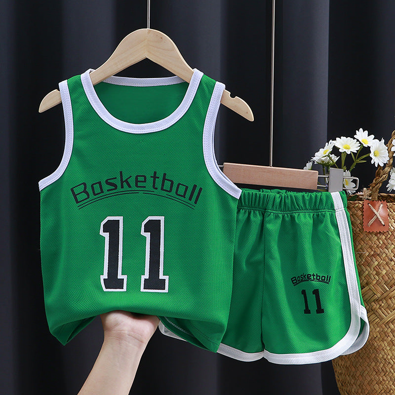 Kids Toddler Big Boys Summer Casual Sports Alphabet Print Sleeveless Tank Top Shorts Sets