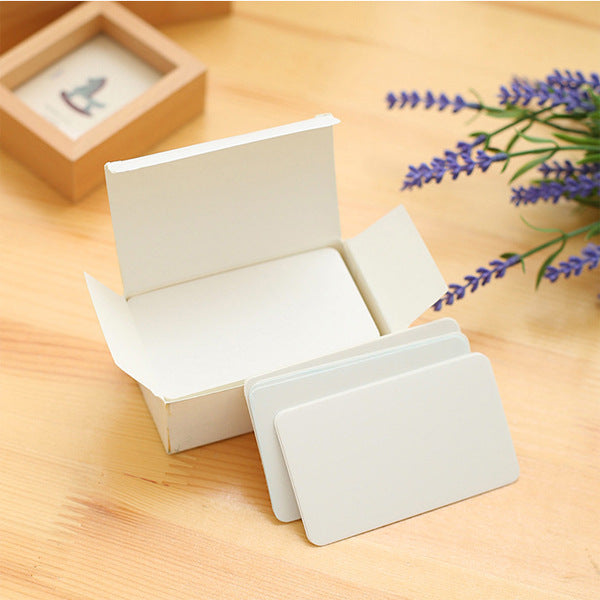 90 Sheets DIY Candy Color Blank Doodle Postcard Message Card Memo Pad
