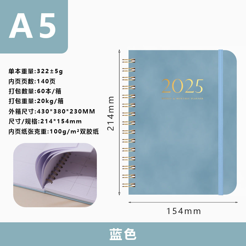 2025 Plan Coil A5 Notebook