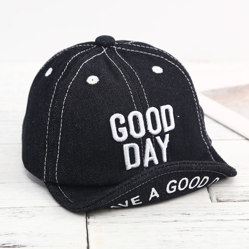 Baby Basic Letter Embroidery Denim Baseball Cap