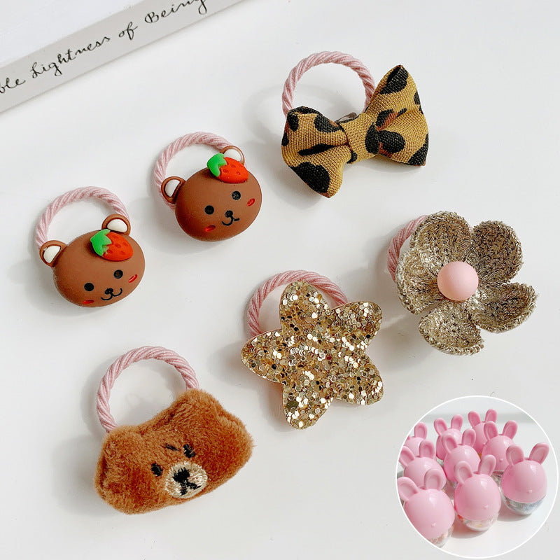 Kids Girls Cute Sweet Cartoon Hair Rings