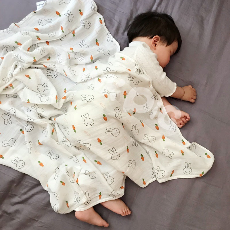 Baby Bamboo Cotton Gauze Bath Towel Newborn Blanket