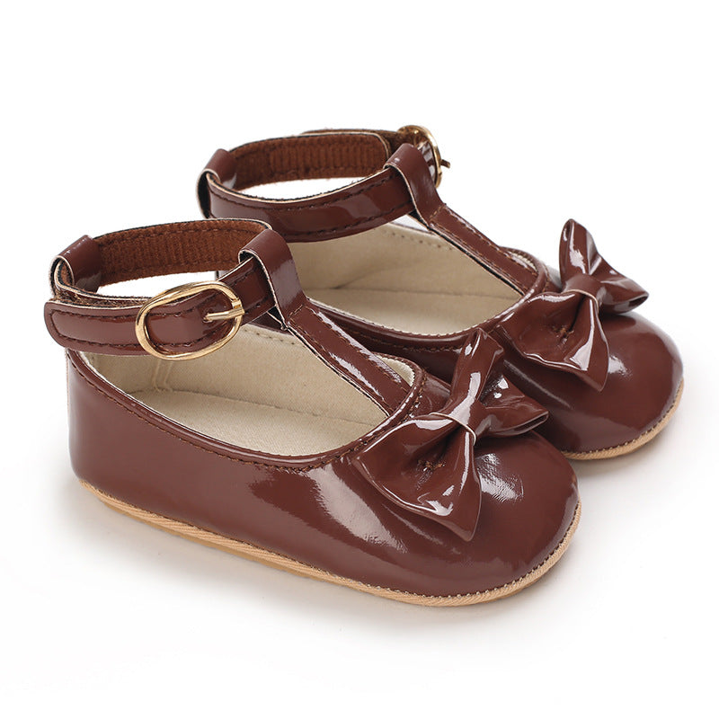 Toddlers Newborn Baby Girls Soft Sole Bow Princess Shoes