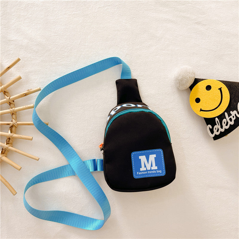 Kids Unisex Fashion Casual Cute Alphabet Chest Bag