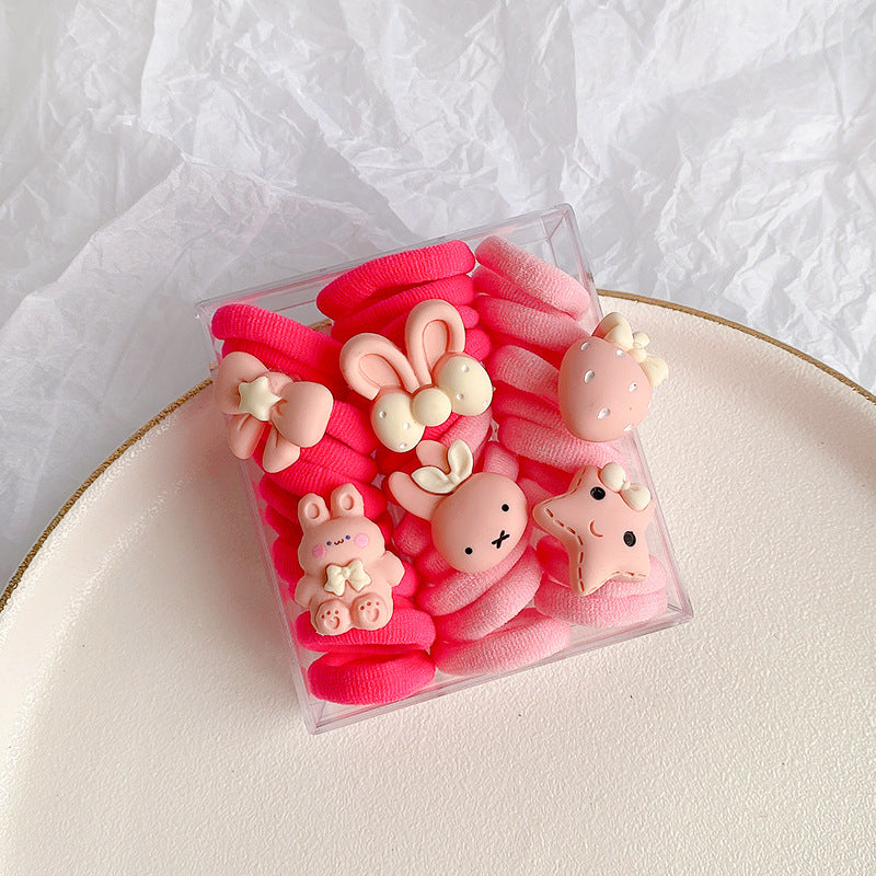 Kids Girls Cute Sweet Cartoon Hair Rings