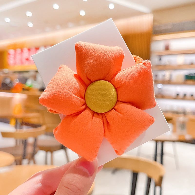 Kids Girls Cute Sweet Flower Hair Rings