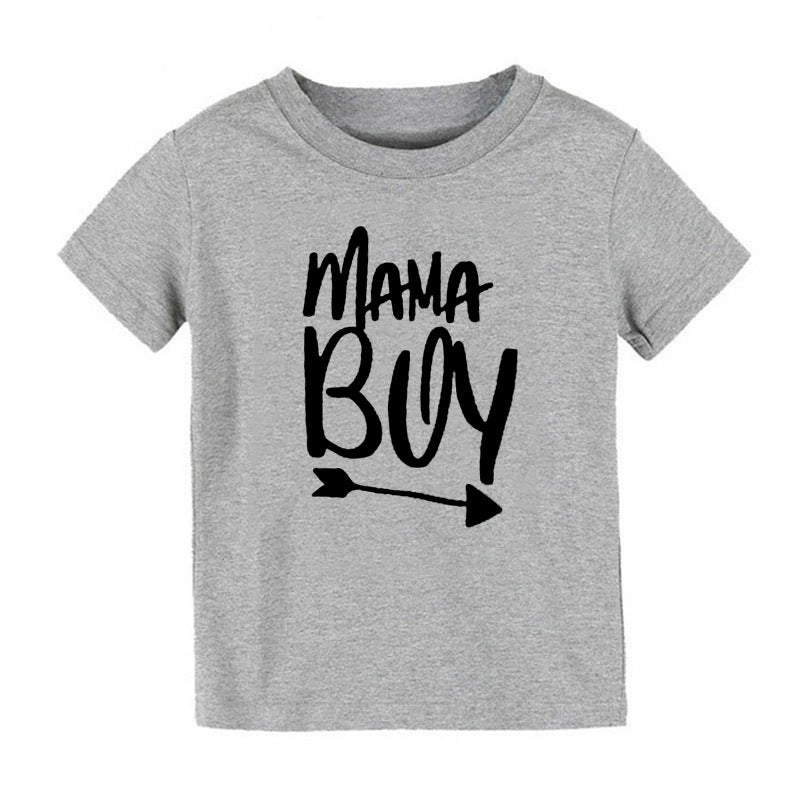 Children Kids Baby Fashion Boys Girls Short Sleeve Daddy'S Mama'S Letter Print T-Shirt