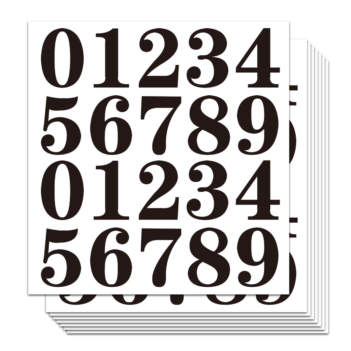 1-4 Inch Waterproof Vinyl Digital Sticker