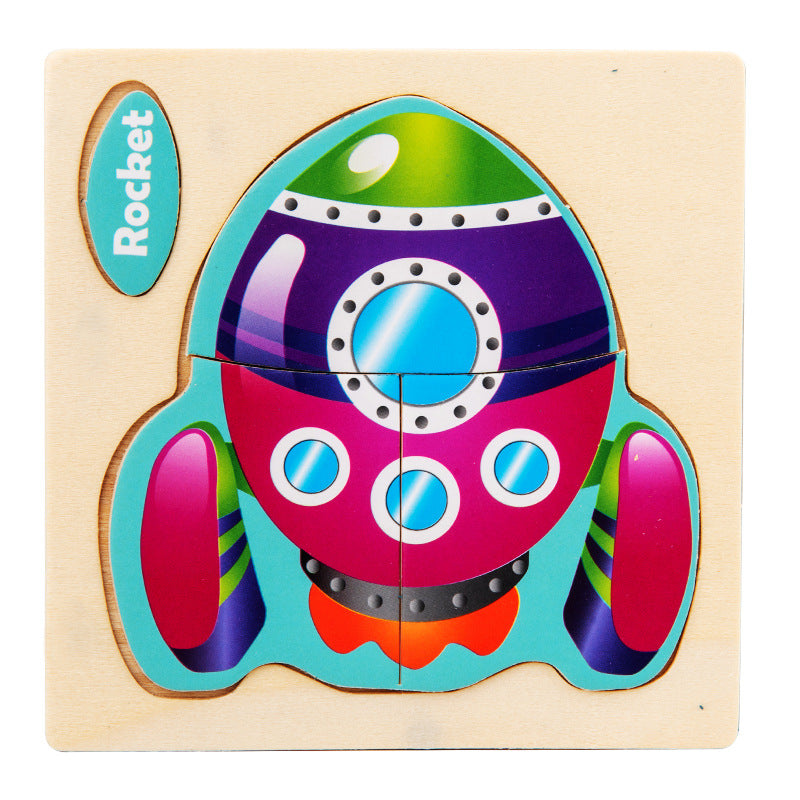 3d Wooden Children'S Jigsaw Puzzle Wooden Children'S Educational Toys