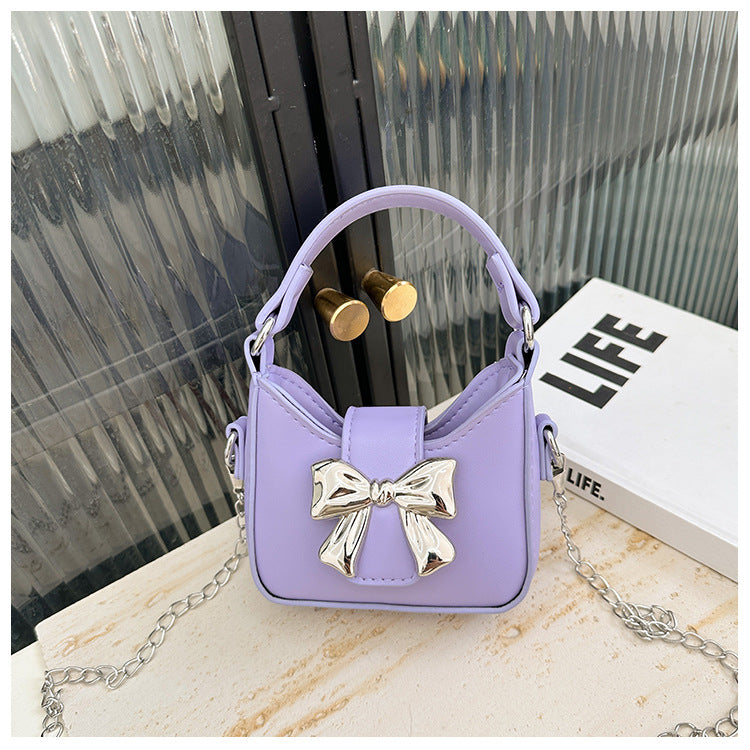 Kids Casual Cute Bow Chain Crossbody Bag