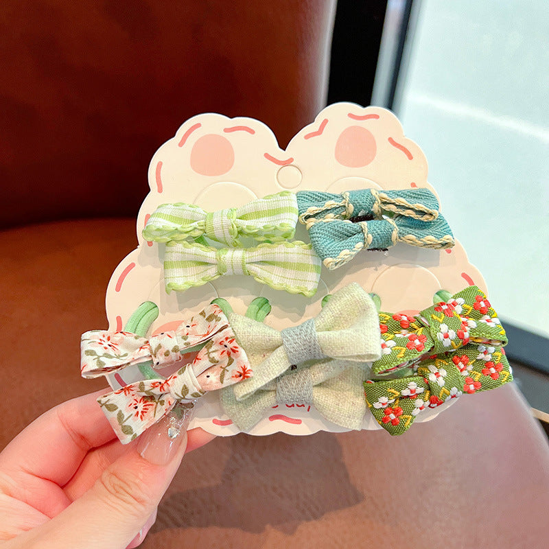 Kids Girls Cute Sweet Bow Hair Rings