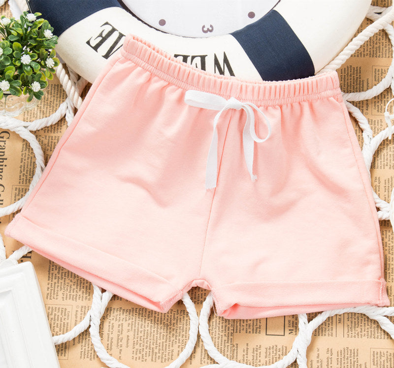 Children Kids Baby Fashion Boys Girls Casual Basic Solid Color Shorts