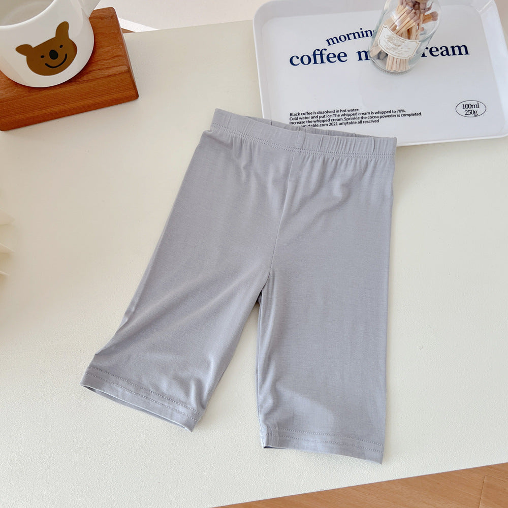 Children Kids Baby Fashion Girls Casual Basic Solid Color Leggings Shorts