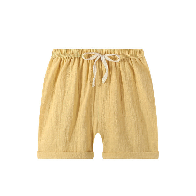 Children Kids Baby Fashion Girls Boys Casual Basics Plain Color Shorts