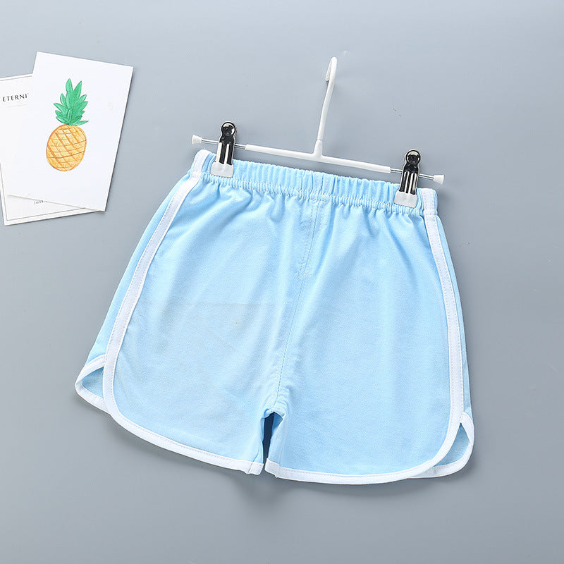Kids Basic Elastic Casual Beach Shorts