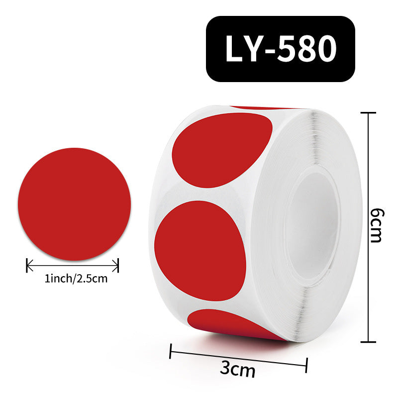 500-Pieces Multicolor Dot Round Seal Sticker