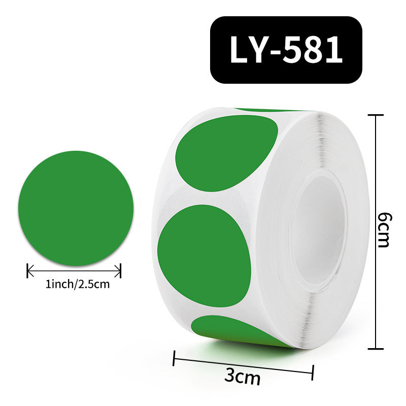 500-Pieces Multicolor Dot Round Seal Sticker