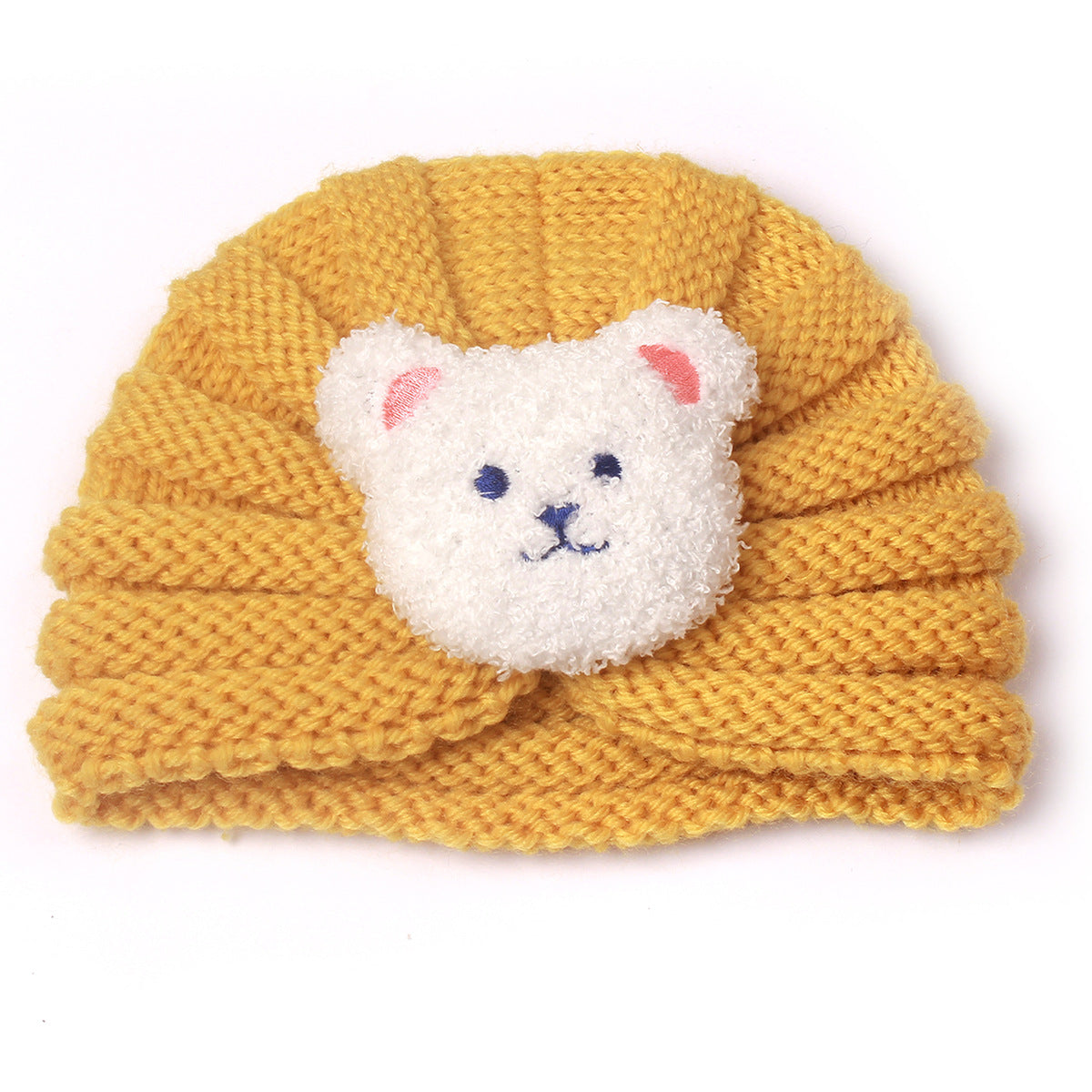 Newborn Cute Cartoon Knitwear Turban Cap