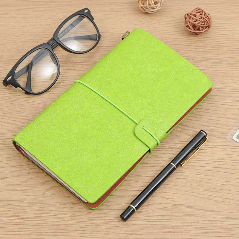 Vintage Travel Strap Kraft Paper Inside Notebook