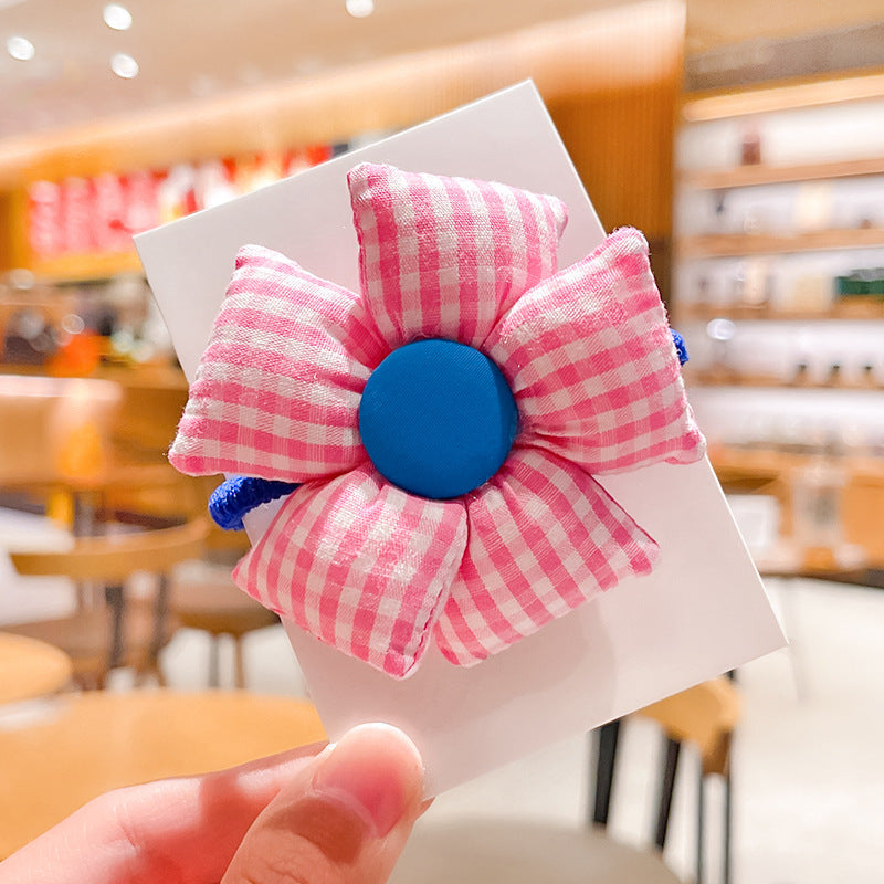 Kids Girls Cute Sweet Flower Hair Rings