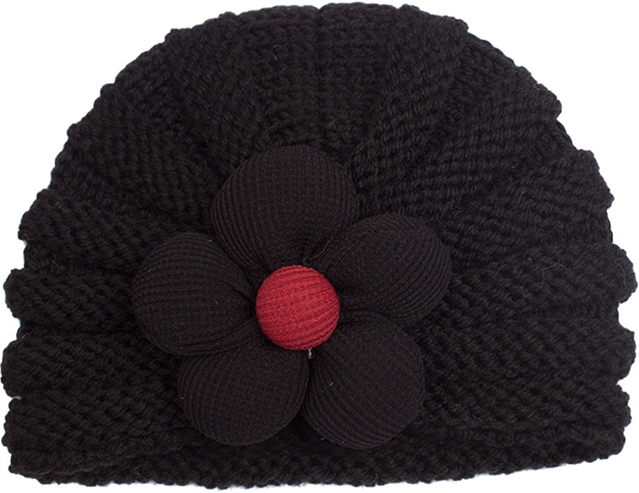Newborn Cute Bow Knitwear Turban Cap