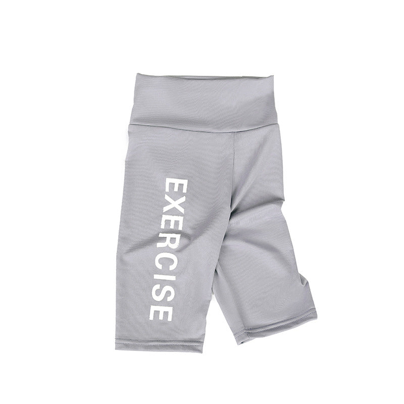 Children Kids Baby Fashion Girls Basic Casual Letter Print Thin Sports Shorts