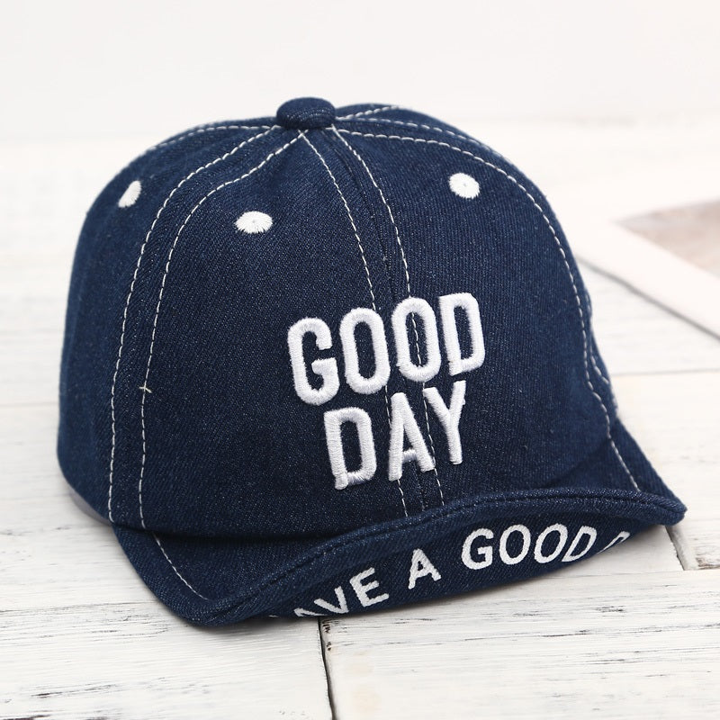 Baby Basic Letter Embroidery Denim Baseball Cap