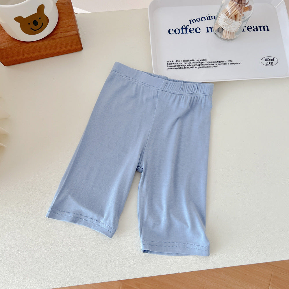 Children Kids Baby Fashion Girls Casual Basic Solid Color Leggings Shorts