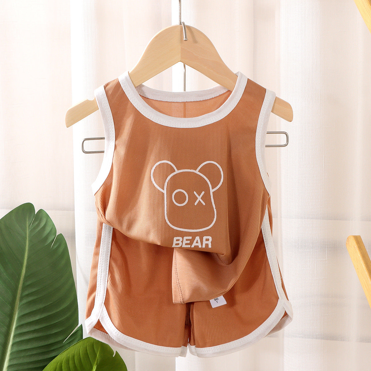 Summer Toddler Boys Girls Sleeveless Tank Top Shorts Thin Set