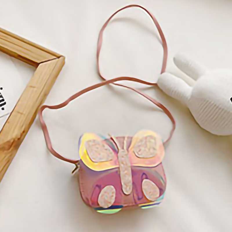 Kids Casual Cute Cartoon Butterfly Crossbody Bag